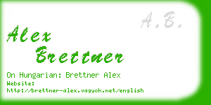 alex brettner business card